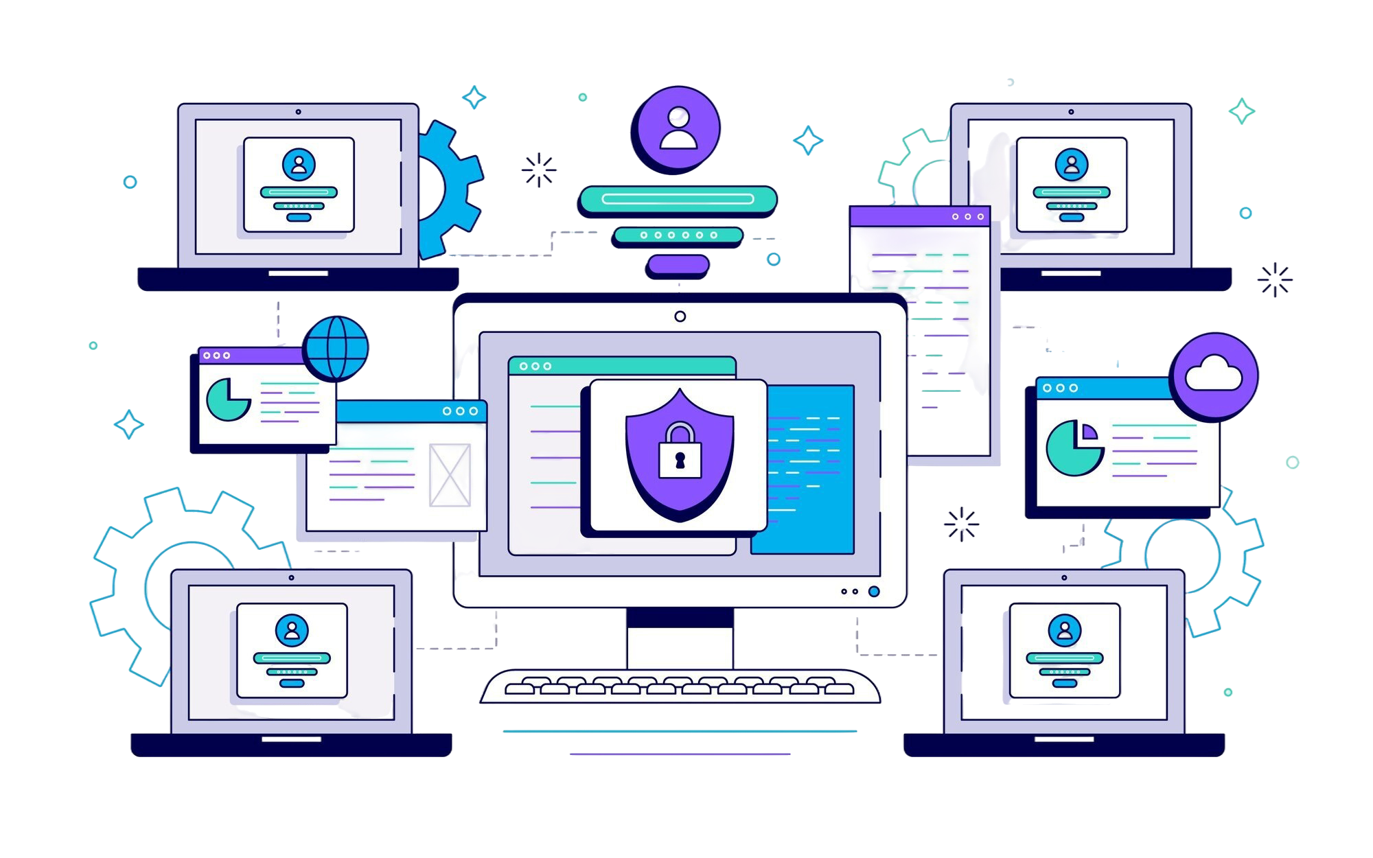 Cybersecurity illustration
